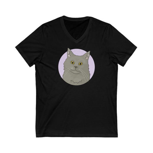 Maine Coon | Unisex V-Neck Tee - Detezi Designs-13359722471461927187