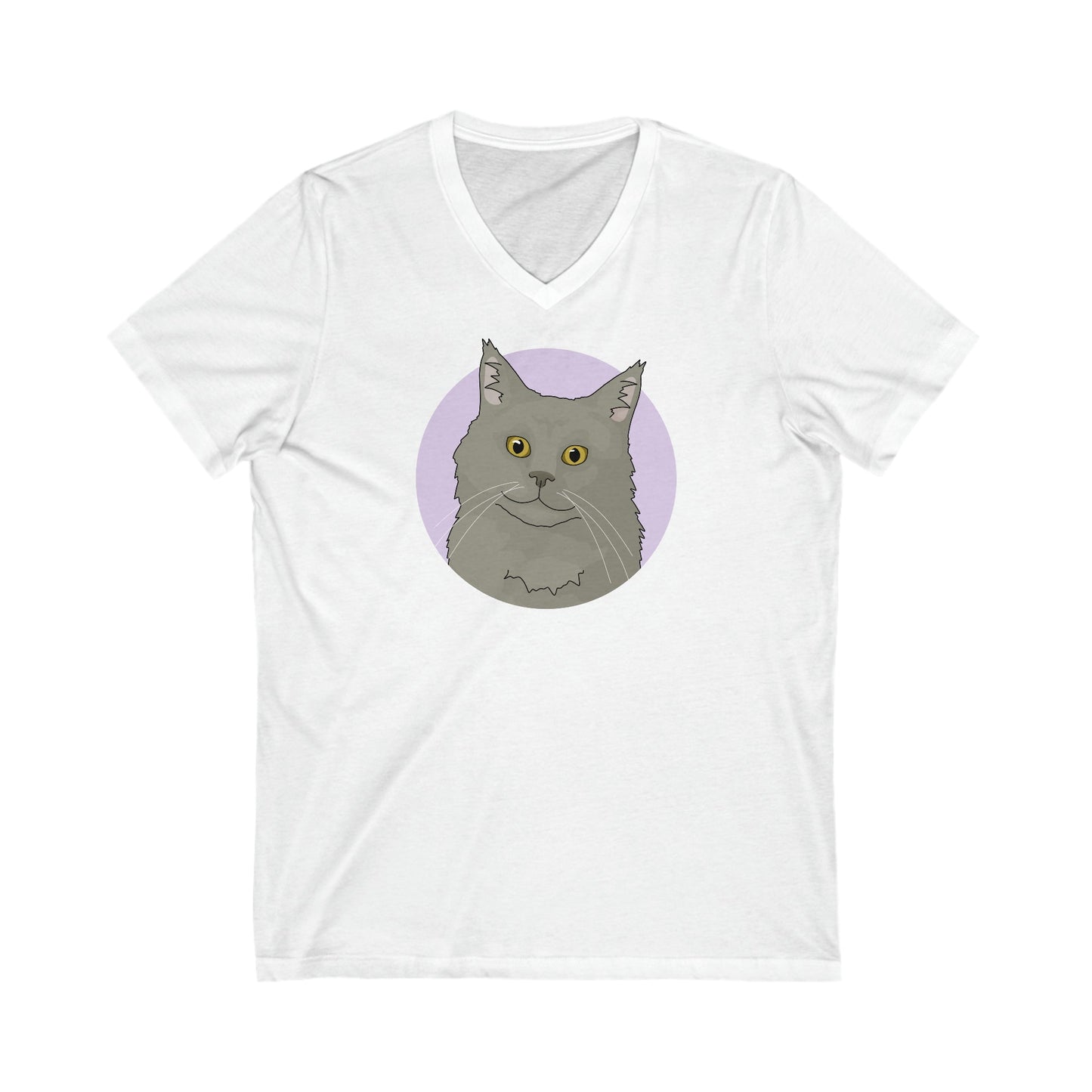 Maine Coon | Unisex V-Neck Tee - Detezi Designs-33262204191628110762