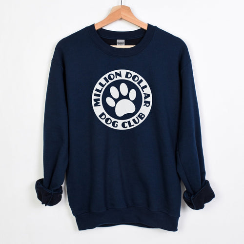 Million Dollar Dog Club | Crewneck Sweatshirt - Detezi Designs-27359384835654043412