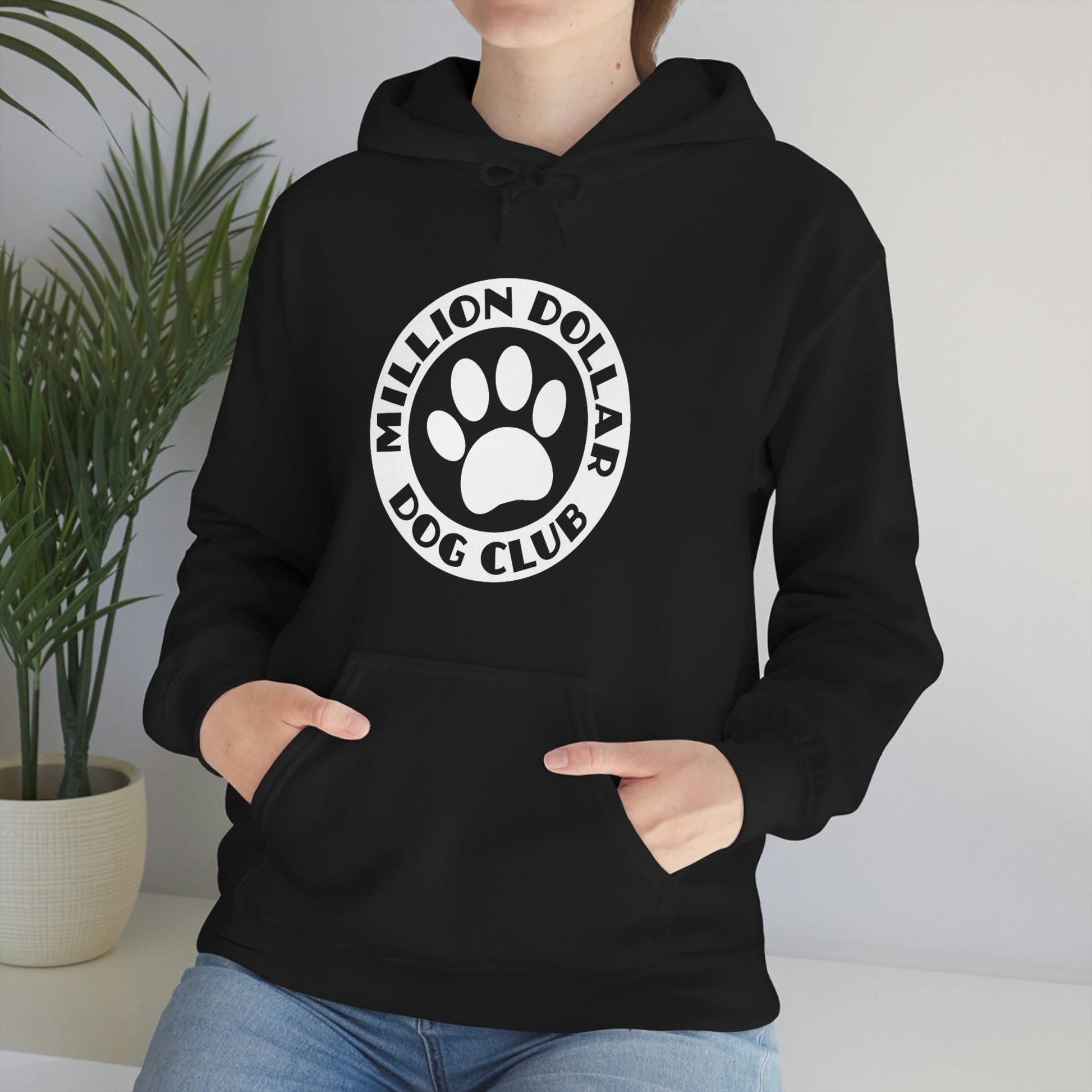 Million Dollar Dog Club | Hooded Sweatshirt - Detezi Designs-98045404683836401965