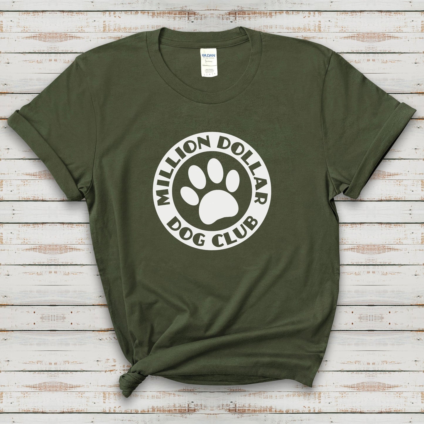 Million Dollar Dog Club | Text Tees - Detezi Designs-24169819117570236284