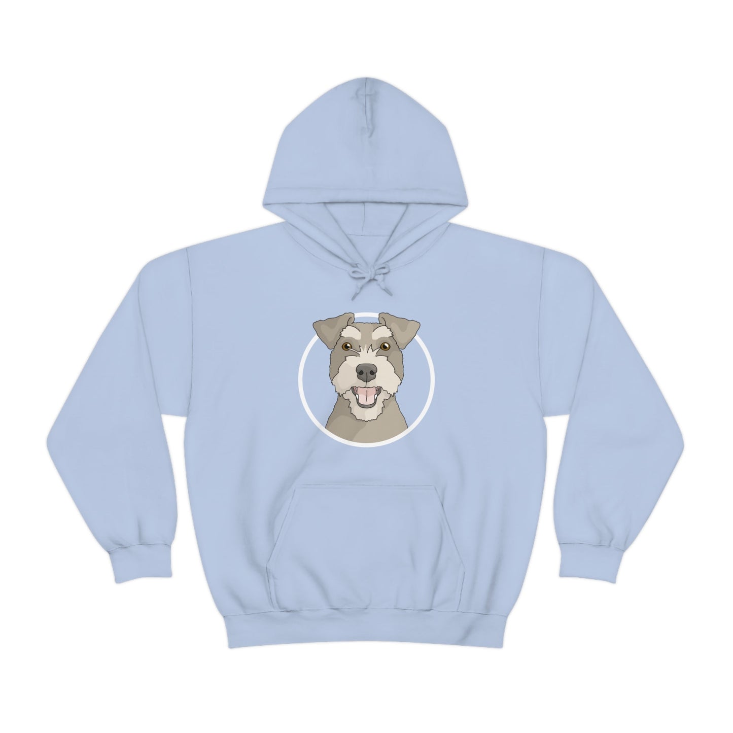 Miniature Schnauzer Circle | Hooded Sweatshirt - Detezi Designs-15671328332006104860