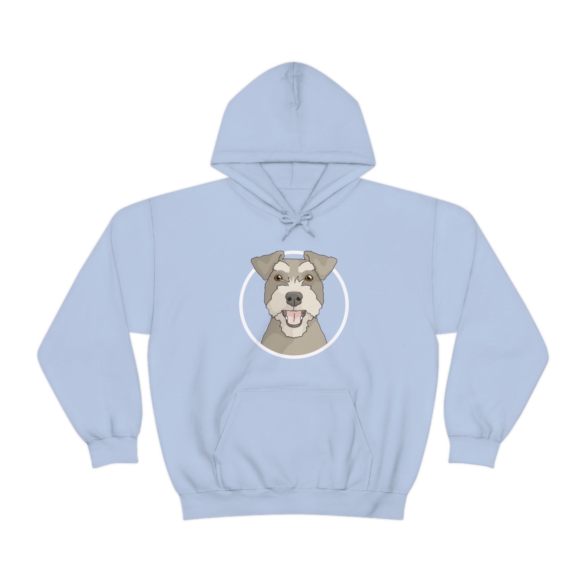 Miniature Schnauzer Circle | Hooded Sweatshirt - Detezi Designs-15671328332006104860