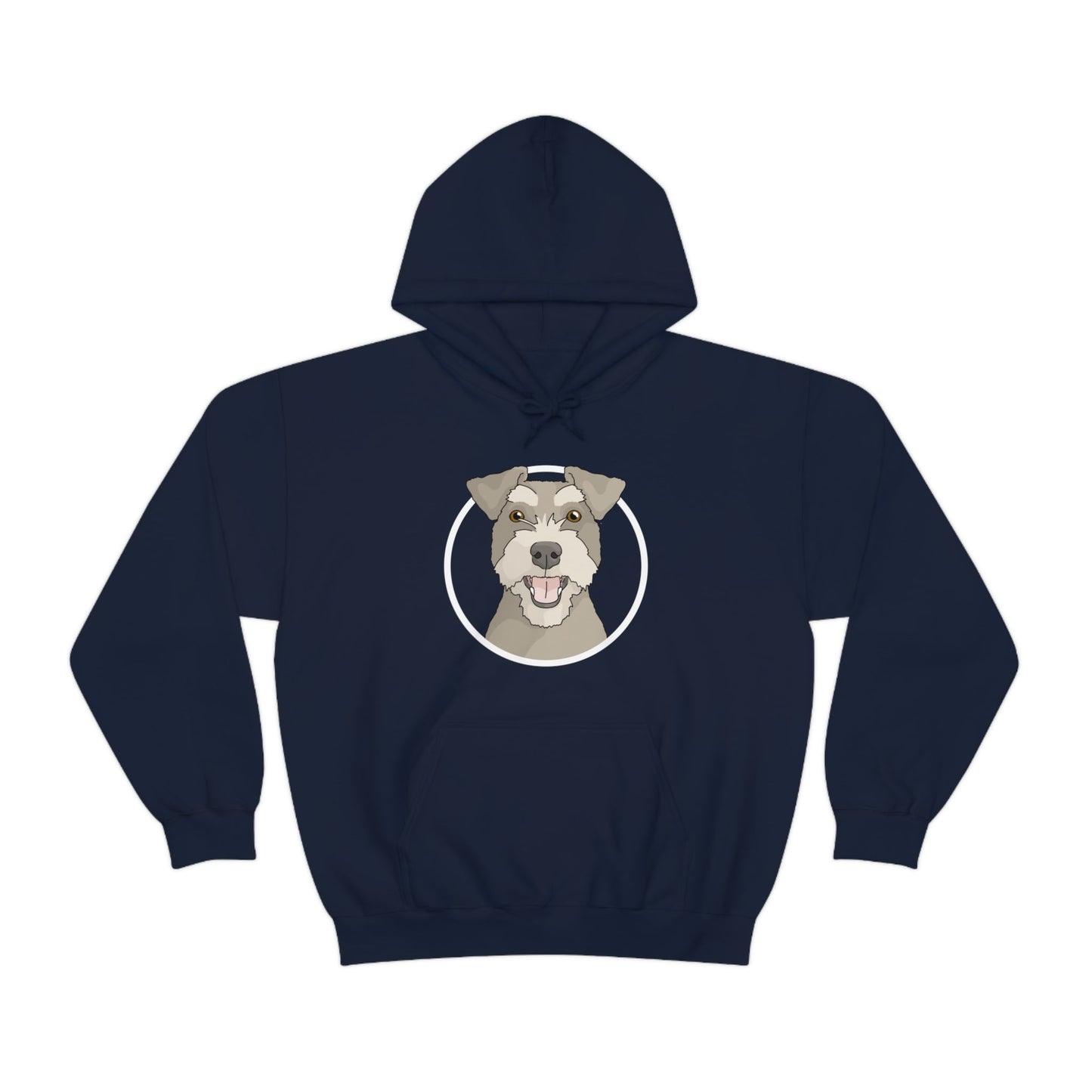 Miniature Schnauzer Circle | Hooded Sweatshirt - Detezi Designs-31047851686919506088