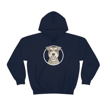 Miniature Schnauzer Circle | Hooded Sweatshirt - Detezi Designs-31047851686919506088