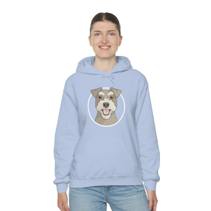 Miniature Schnauzer Circle | Hooded Sweatshirt - Detezi Designs-31162509997666382041