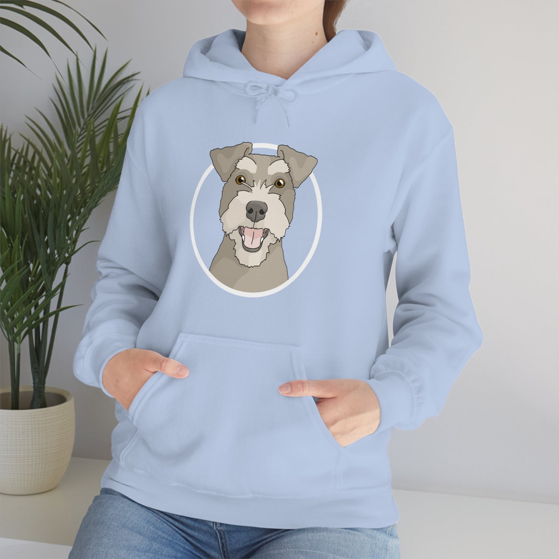 Miniature Schnauzer Circle | Hooded Sweatshirt - Detezi Designs-31162509997666382041