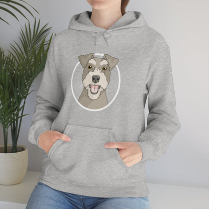 Miniature Schnauzer Circle | Hooded Sweatshirt - Detezi Designs-31162509997666382041