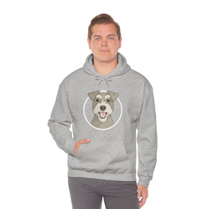 Miniature Schnauzer Circle | Hooded Sweatshirt - Detezi Designs-31162509997666382041