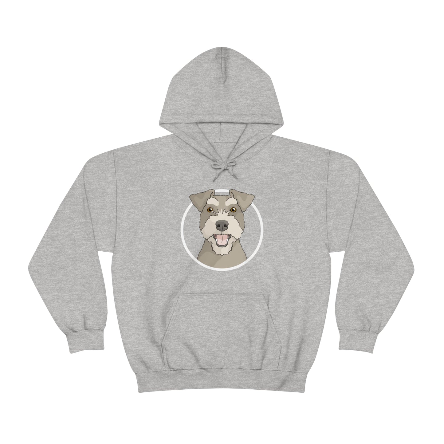 Miniature Schnauzer Circle | Hooded Sweatshirt - Detezi Designs-31162509997666382041