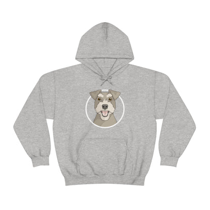 Miniature Schnauzer Circle | Hooded Sweatshirt - Detezi Designs-31162509997666382041