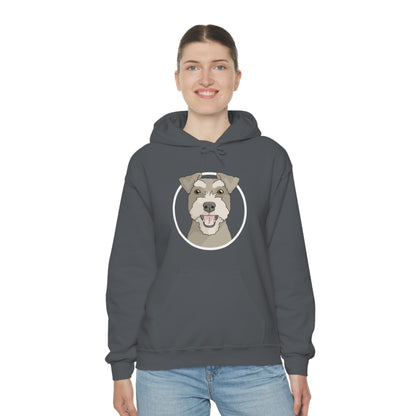 Miniature Schnauzer Circle | Hooded Sweatshirt - Detezi Designs-31162509997666382041