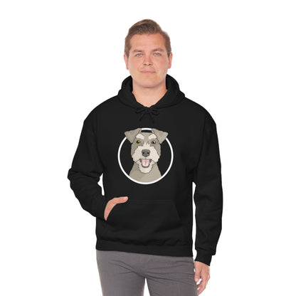 Miniature Schnauzer Circle | Hooded Sweatshirt - Detezi Designs-31162509997666382041