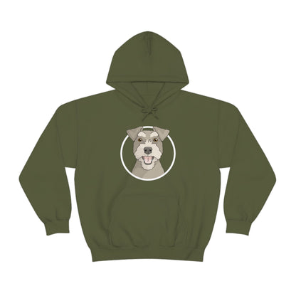 Miniature Schnauzer Circle | Hooded Sweatshirt - Detezi Designs-31933542544154181803