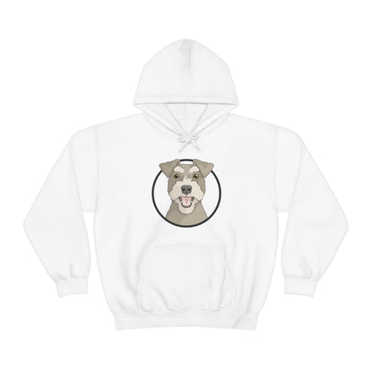 Miniature Schnauzer Circle | Hooded Sweatshirt - Detezi Designs-32976589014938812094