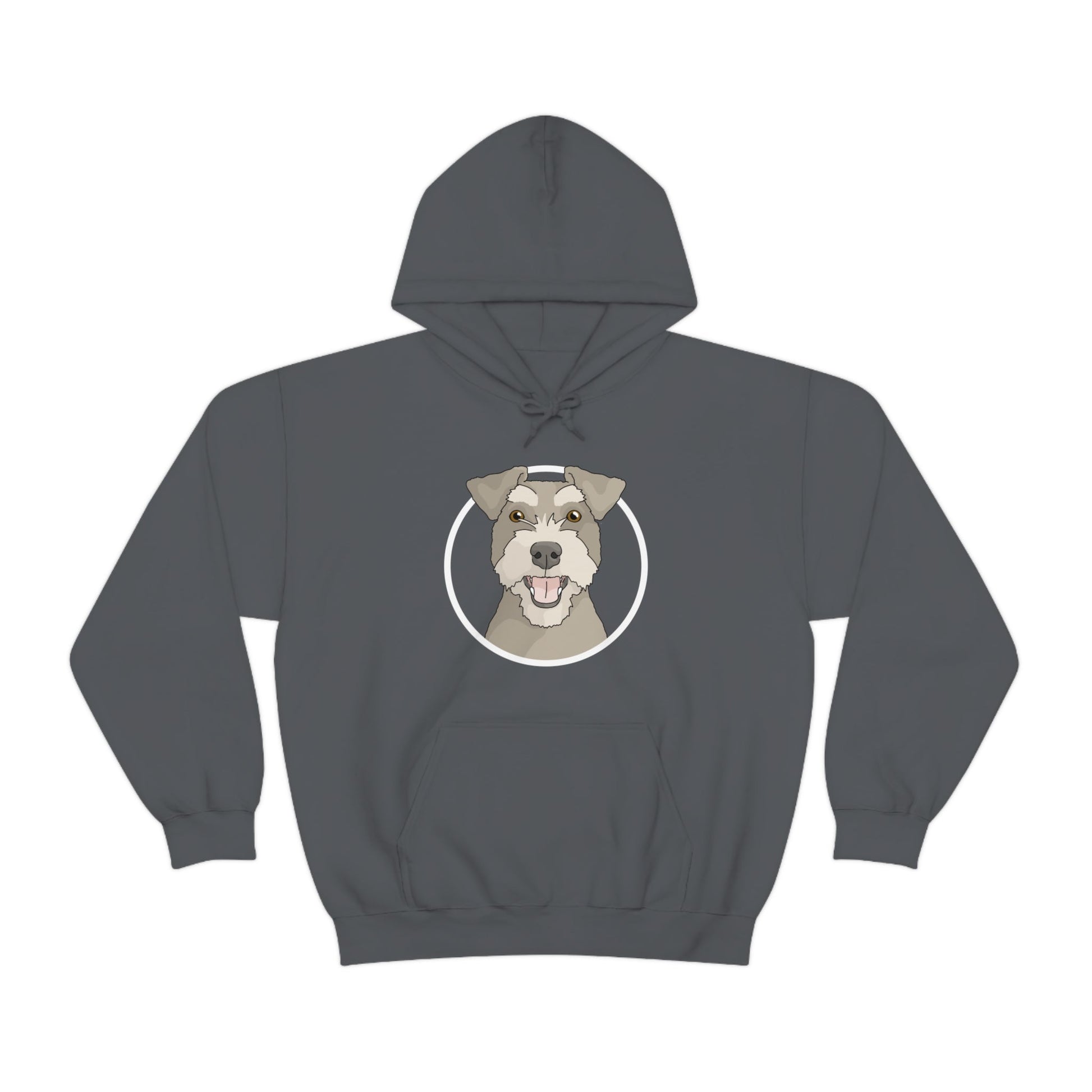 Miniature Schnauzer Circle | Hooded Sweatshirt - Detezi Designs-90923103502504824631