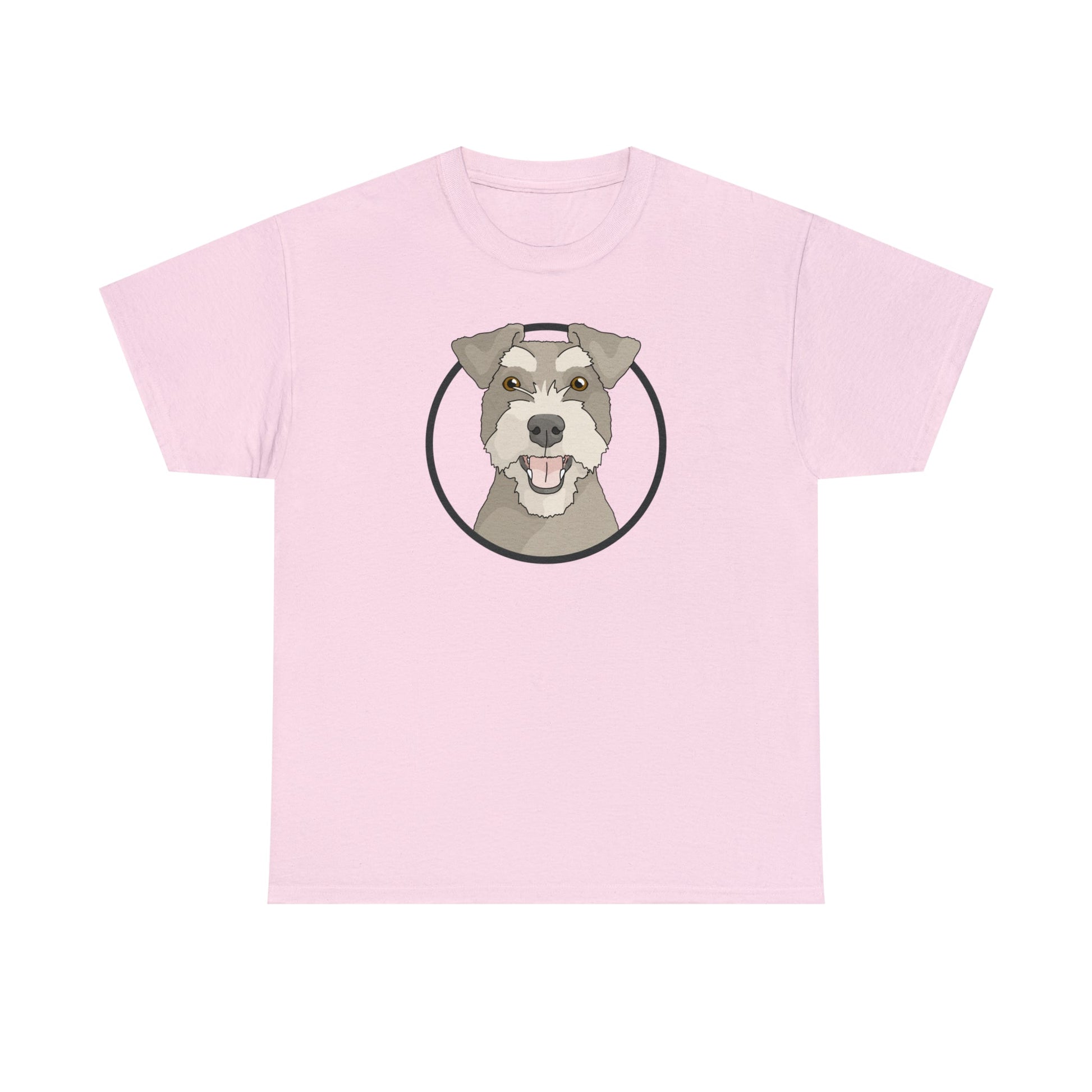 Miniature Schnauzer Circle | T-shirt - Detezi Designs-11871127164716795444