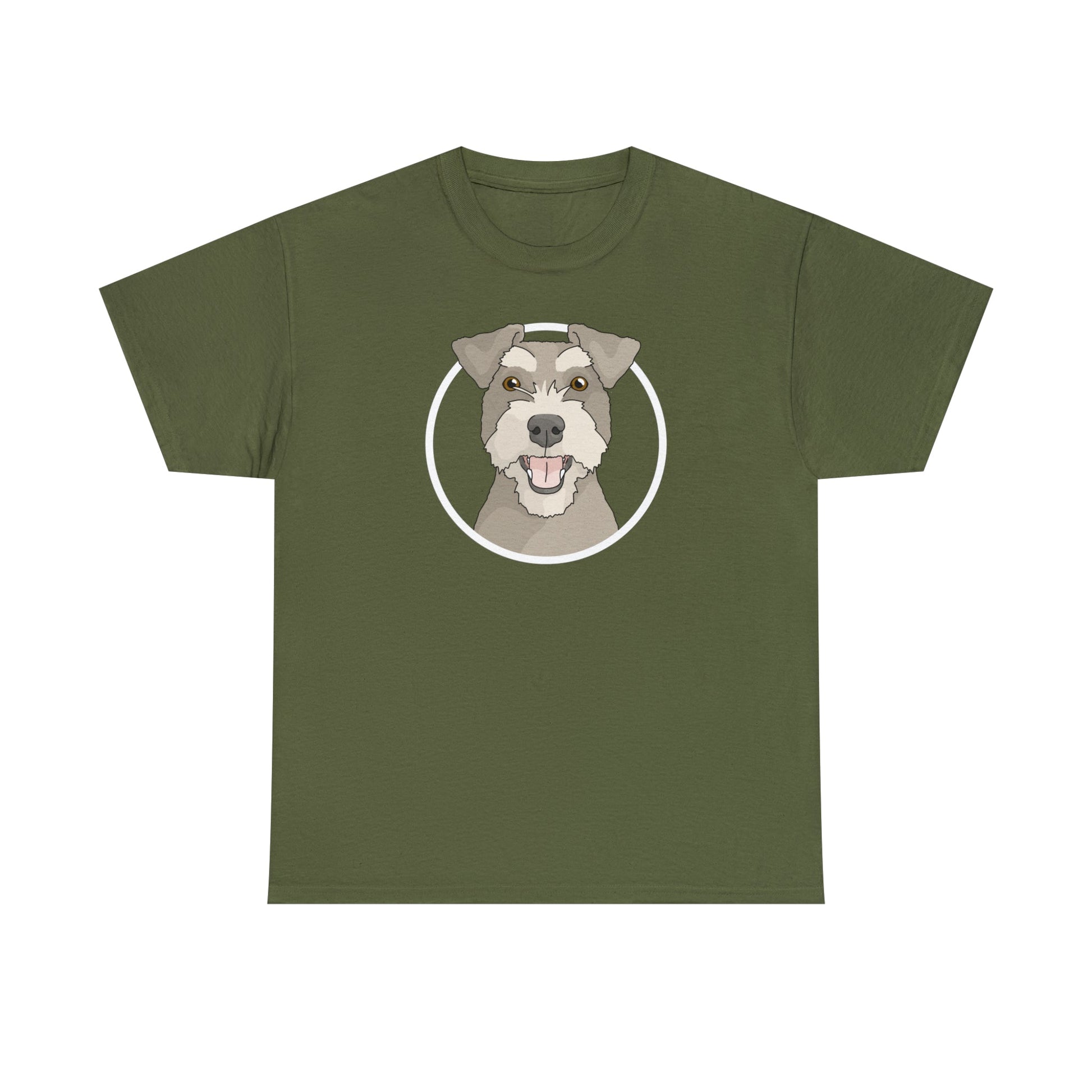 Miniature Schnauzer Circle | T-shirt - Detezi Designs-12489350334034513279