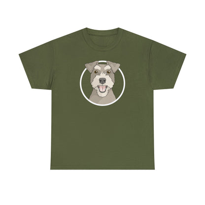 Miniature Schnauzer Circle | T-shirt - Detezi Designs-12489350334034513279