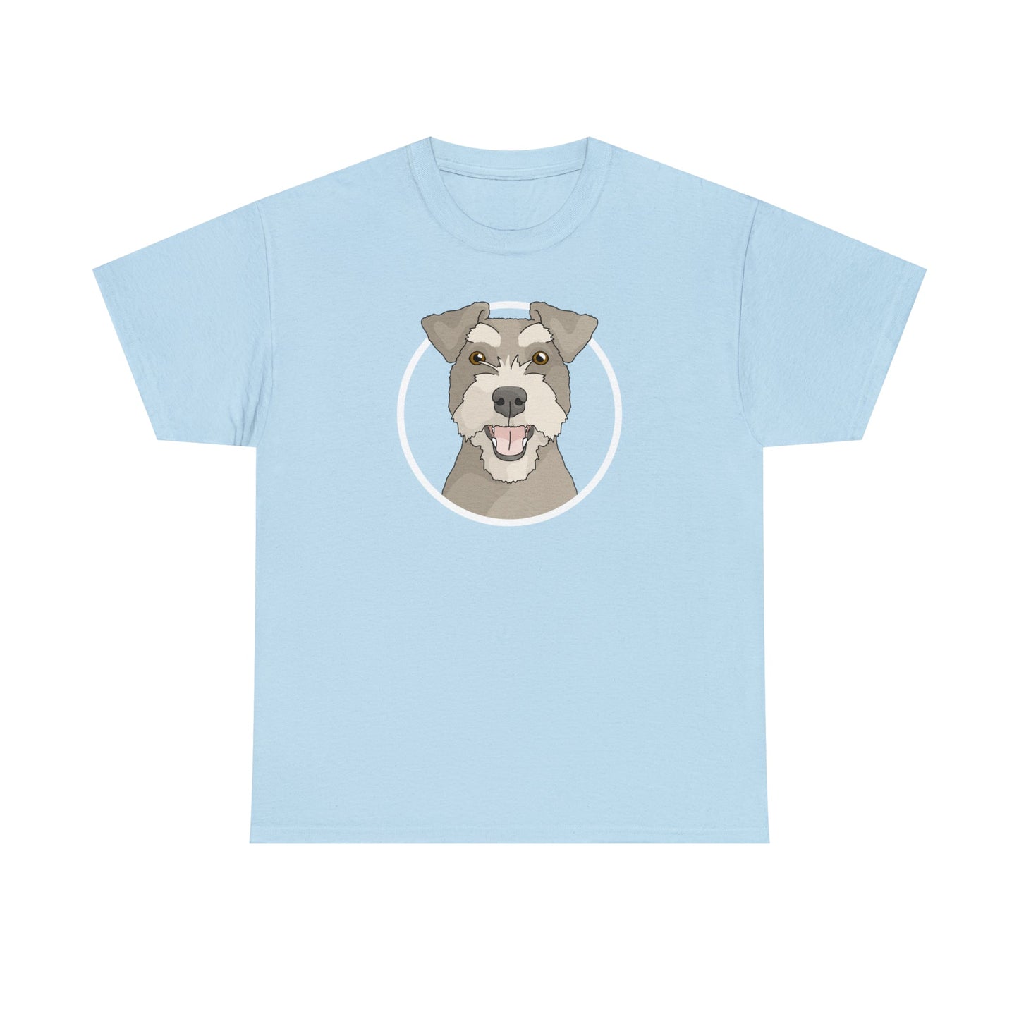 Miniature Schnauzer Circle | T-shirt - Detezi Designs-17732854652417756381