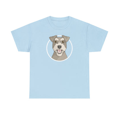 Miniature Schnauzer Circle | T-shirt - Detezi Designs-17732854652417756381