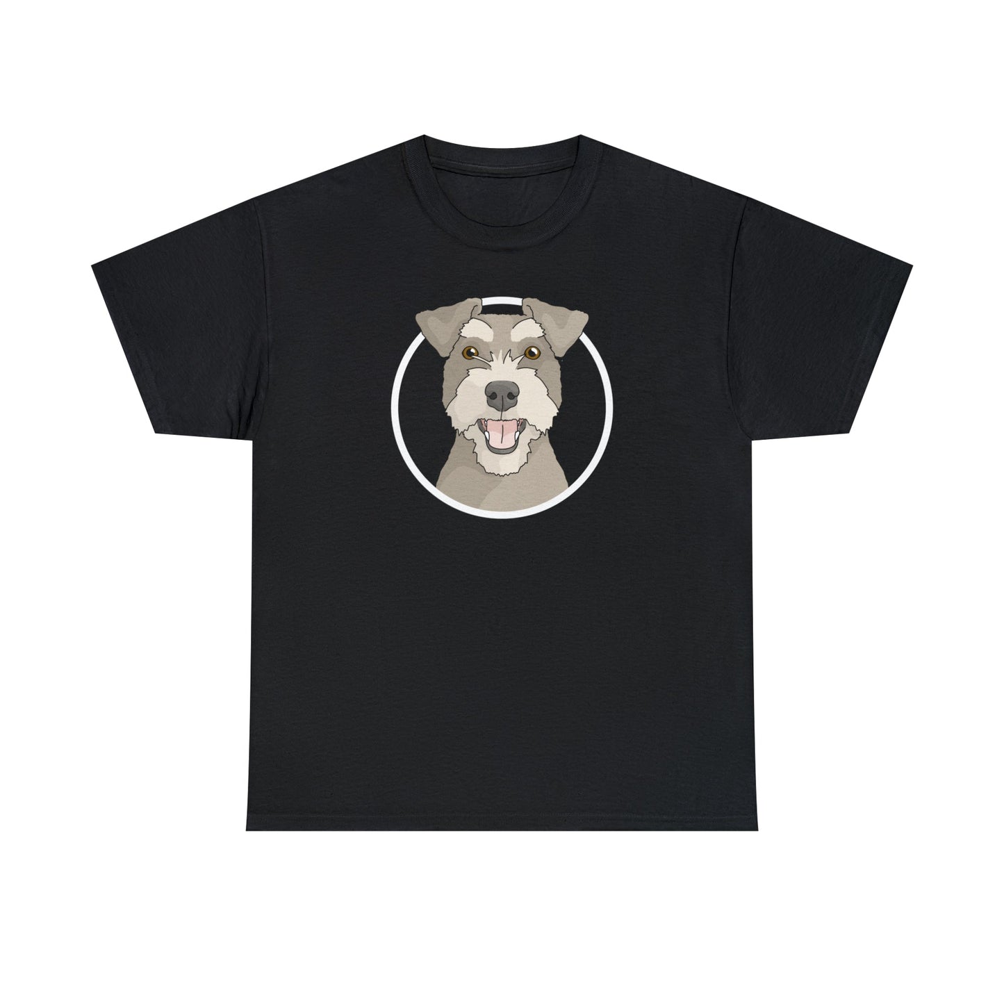 Miniature Schnauzer Circle | T-shirt - Detezi Designs-20091779609774528982