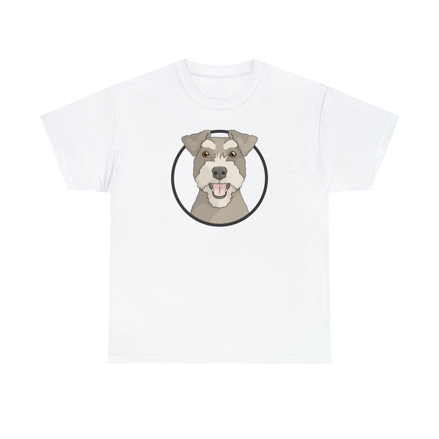 Miniature Schnauzer Circle | T-shirt - Detezi Designs-20148979642037214589