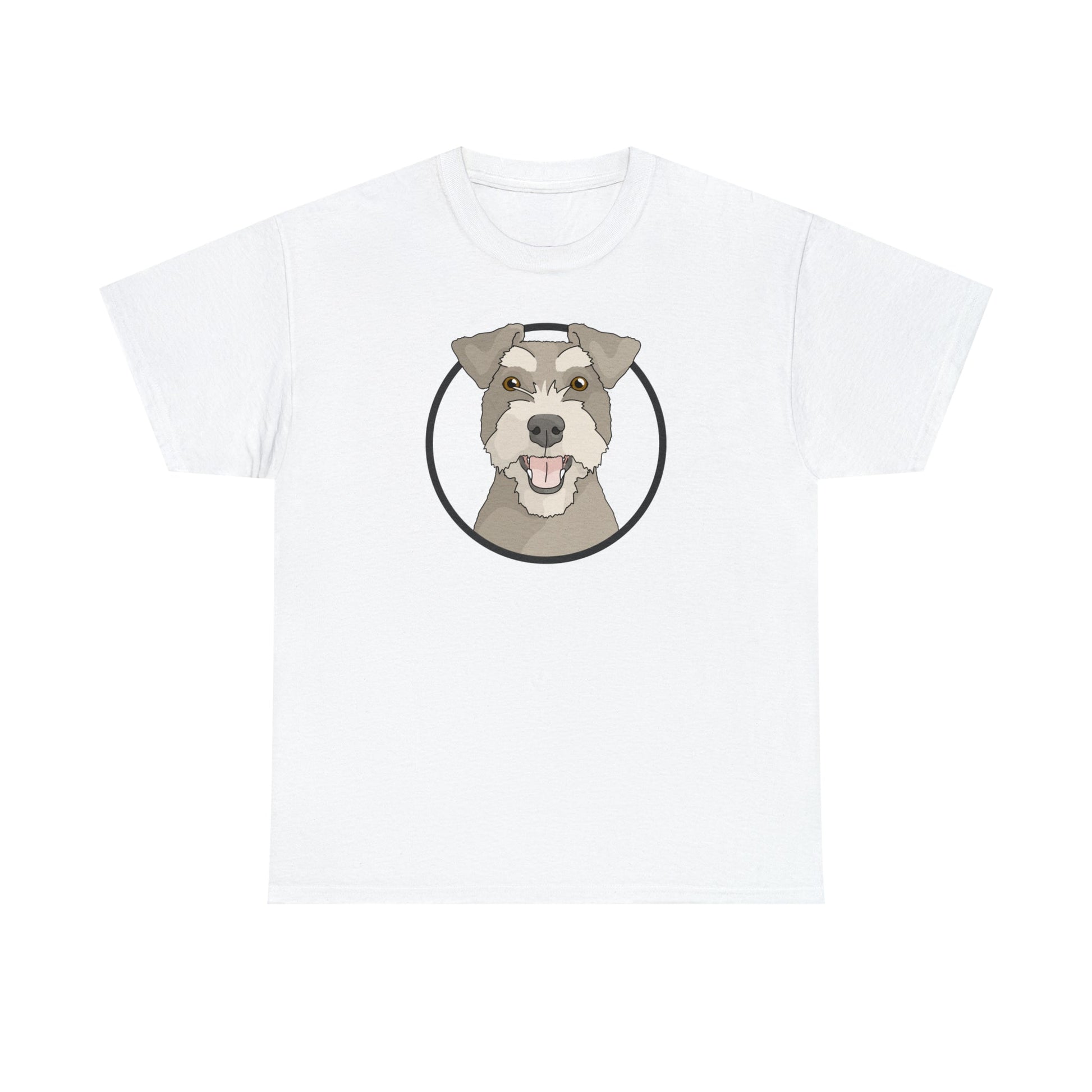 Miniature Schnauzer Circle | T-shirt - Detezi Designs-20148979642037214589