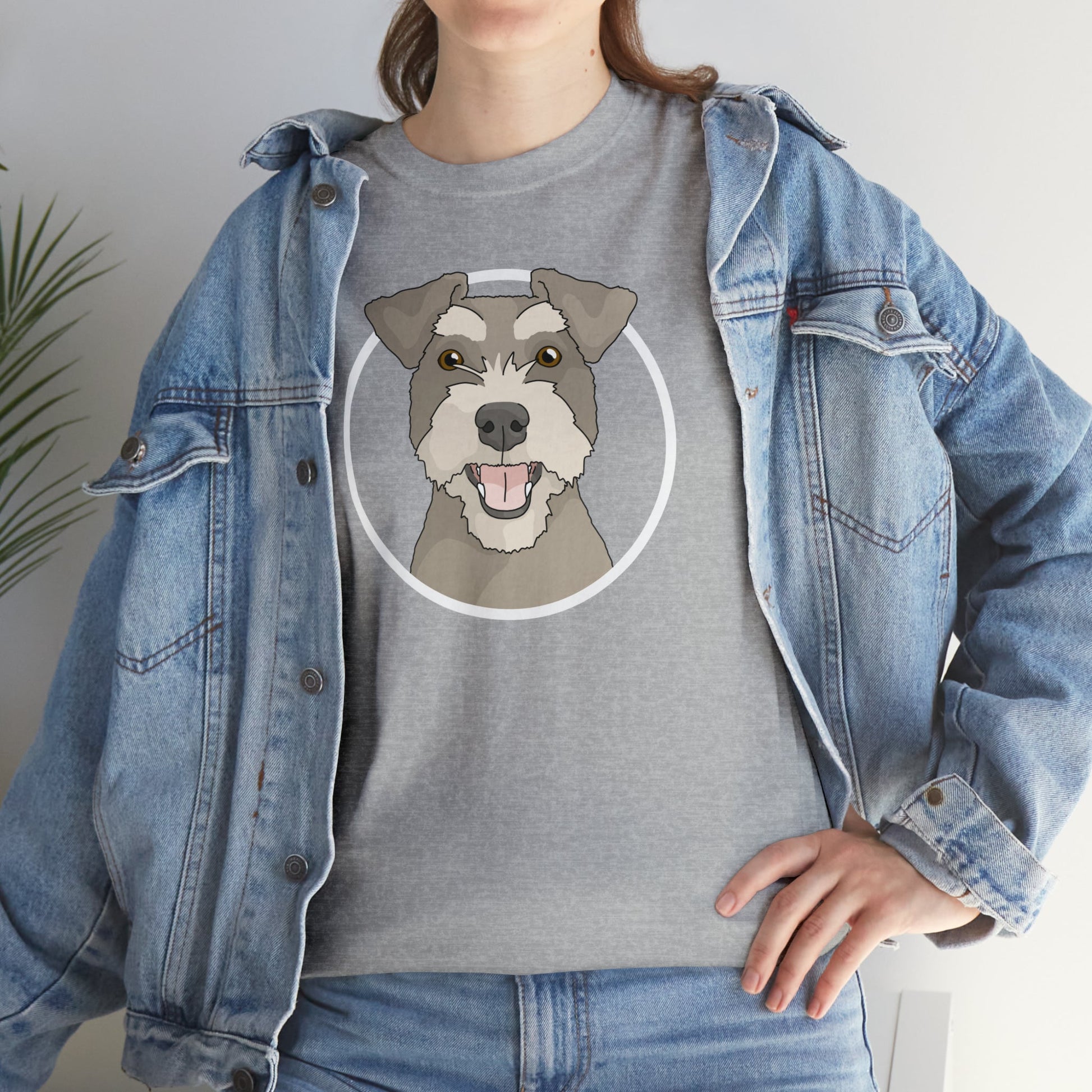 Miniature Schnauzer Circle | T-shirt - Detezi Designs-22629973251283270035