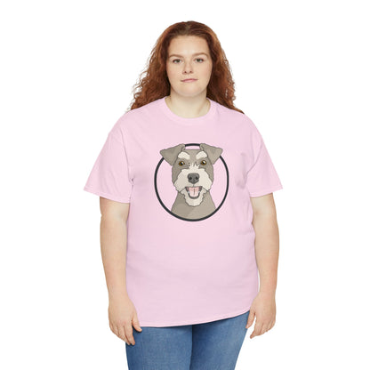 Miniature Schnauzer Circle | T-shirt - Detezi Designs-22629973251283270035