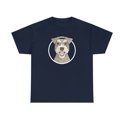 Miniature Schnauzer Circle | T-shirt - Detezi Designs-28436669341559427264