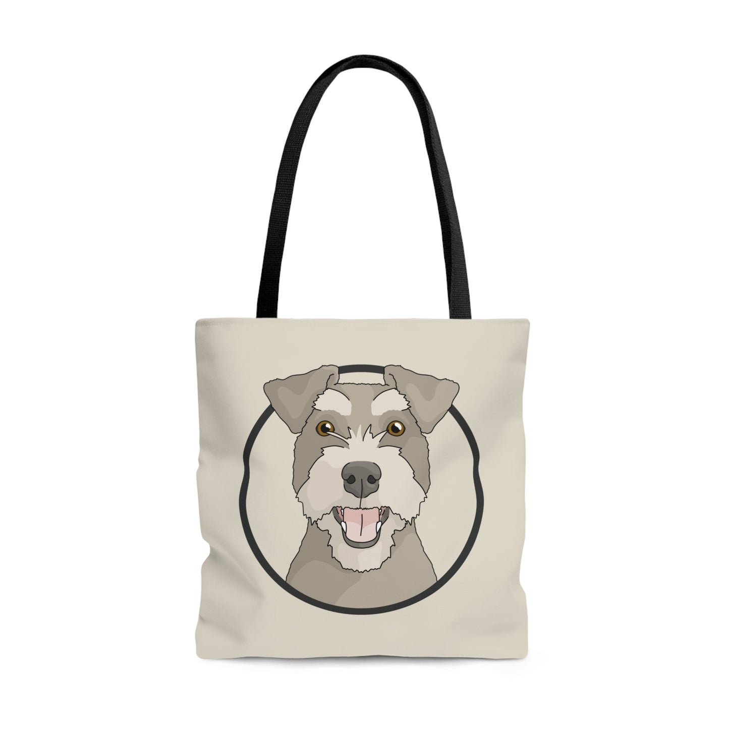 Miniature Schnauzer Circle | Tote Bag - Detezi Designs-23015180361657821598