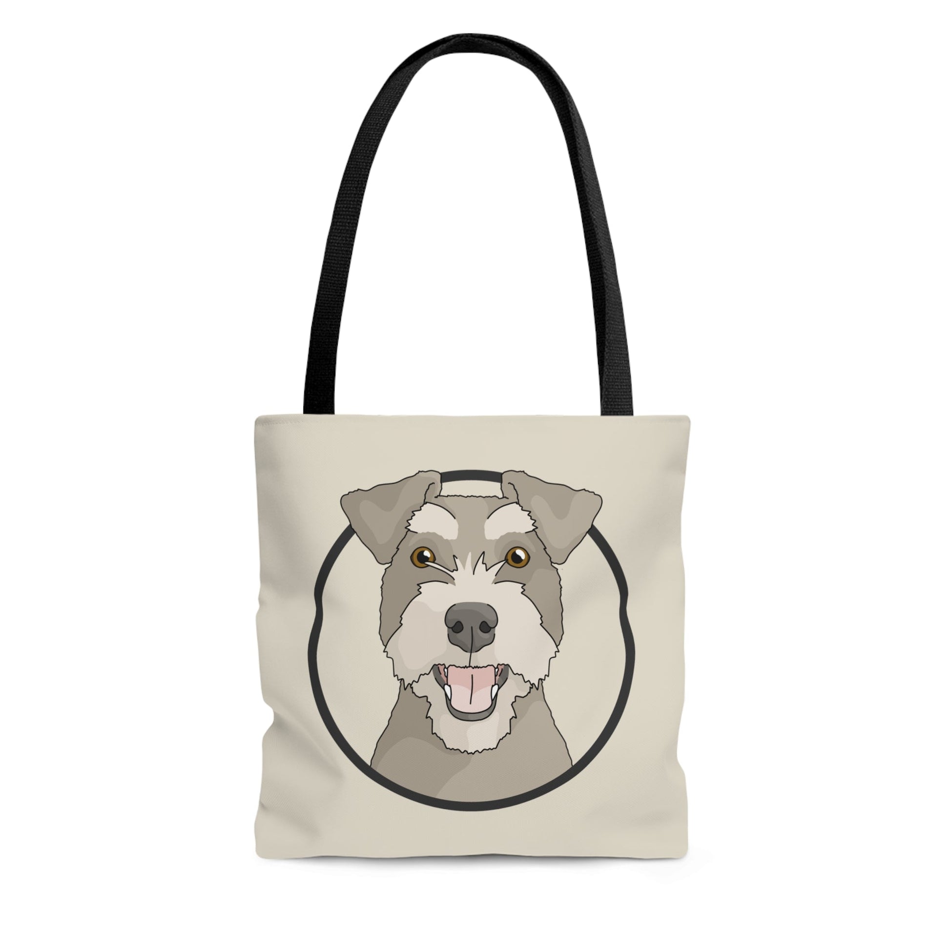 Miniature Schnauzer Circle | Tote Bag - Detezi Designs-30154629322241761249