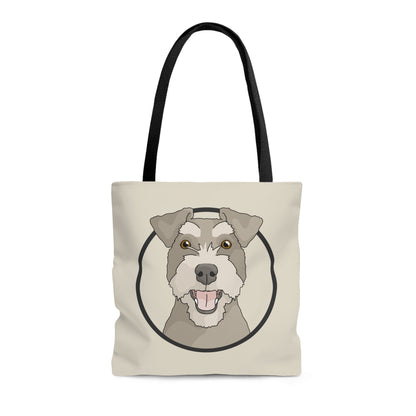 Miniature Schnauzer Circle | Tote Bag - Detezi Designs-39910794471955664770