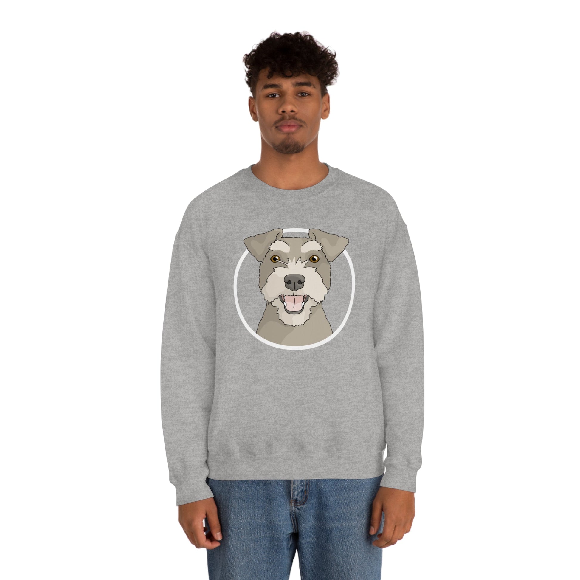 Miniature Schnauzer | Crewneck Sweatshirt - Detezi Designs-40690698769847595711