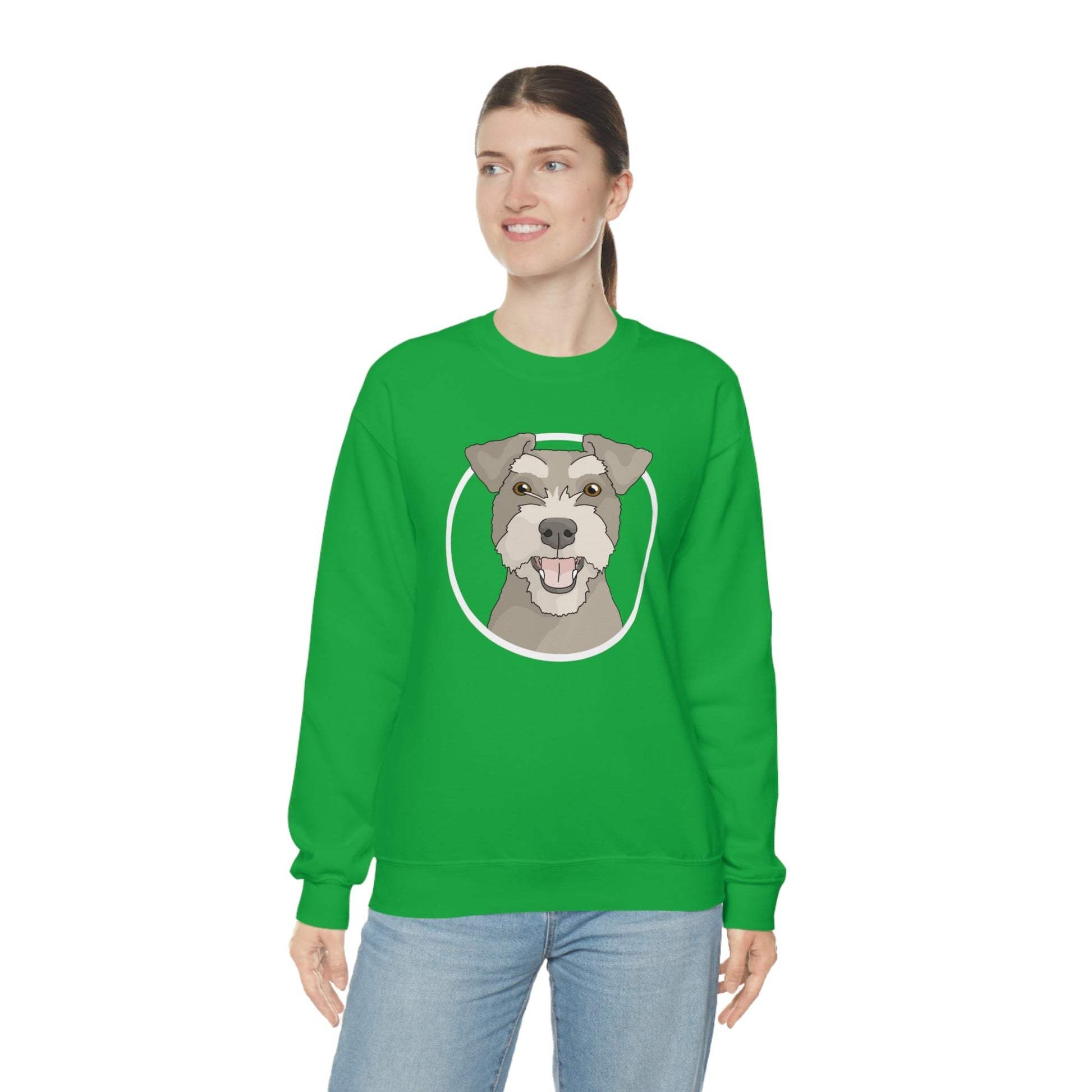 Miniature Schnauzer | Crewneck Sweatshirt - Detezi Designs-40690698769847595711