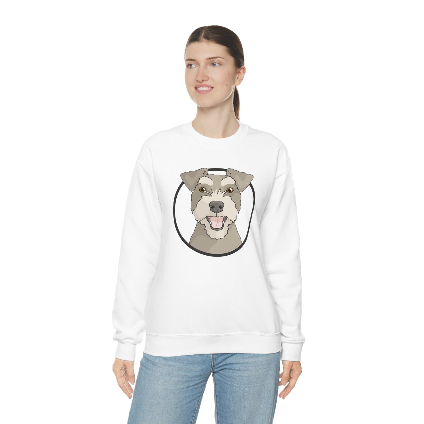 Miniature Schnauzer | Crewneck Sweatshirt - Detezi Designs-40690698769847595711