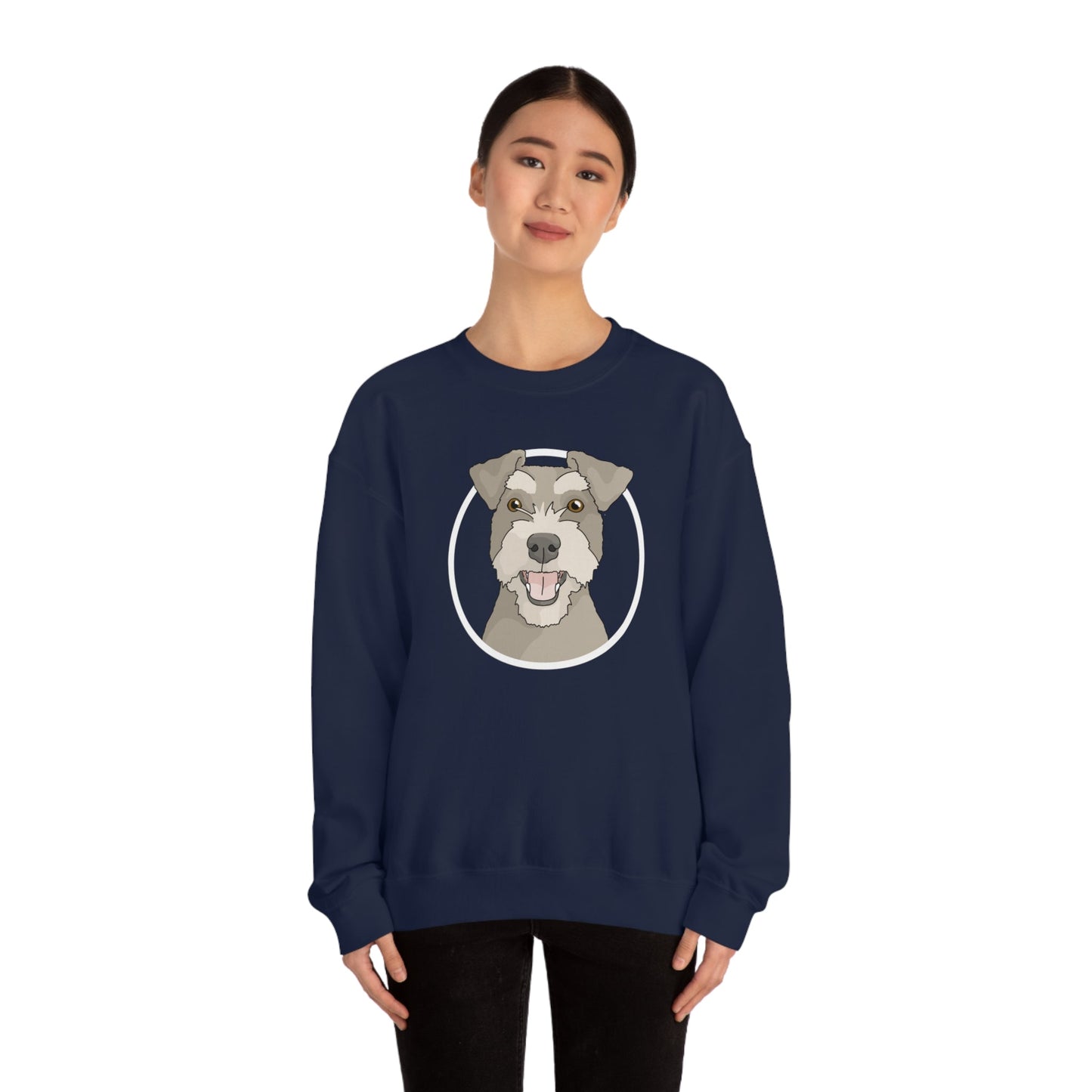 Miniature Schnauzer | Crewneck Sweatshirt - Detezi Designs-40690698769847595711