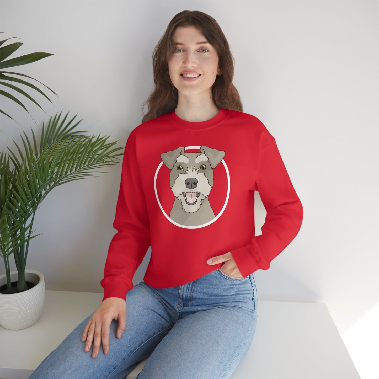 Miniature Schnauzer | Crewneck Sweatshirt - Detezi Designs-40690698769847595711