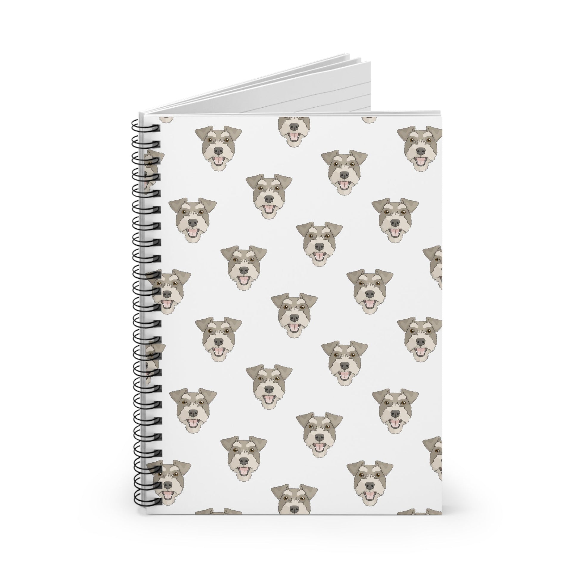 Miniature Schnauzer | Spiral Notebook - Detezi Designs-19304880349999179661