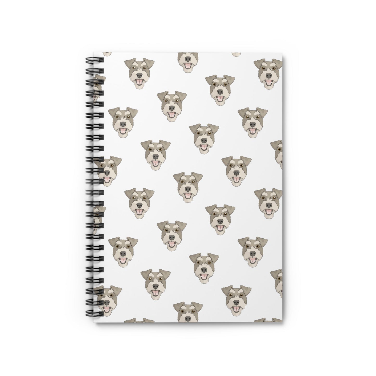 Miniature Schnauzer | Spiral Notebook - Detezi Designs-19304880349999179661