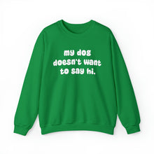 Load image into Gallery viewer, My Dog Doesn&#39;t Want To Say Hi | Crewneck Sweatshirt - Detezi Designs-14917905085307193686
