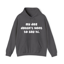 Load image into Gallery viewer, My Dog Doesn&#39;t Want To Say Hi | Hooded Sweatshirt - Detezi Designs-28911797279427896953
