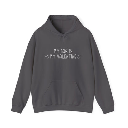 My Dog Is My Valentine | Hooded Sweatshirt - Detezi Designs-55114787863999463050
