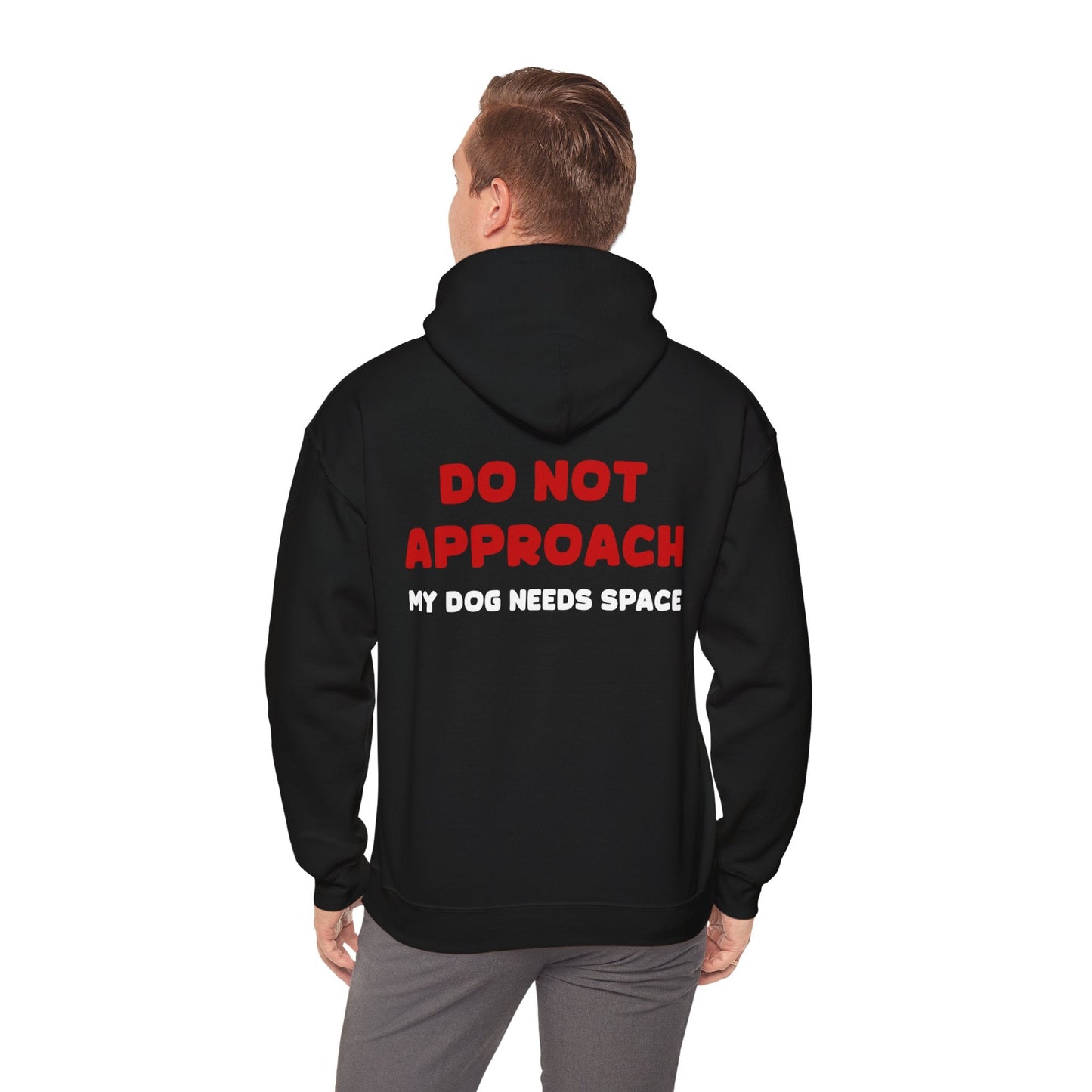 My Dog Is Reactive | 2-Sided Print | Hooded Sweatshirt - Detezi Designs-59687095173411405886