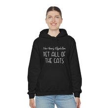 Load image into Gallery viewer, New Year&#39;s Resolution: Pet All Of The Cats | Hooded Sweatshirt - Detezi Designs-24521314592345999845
