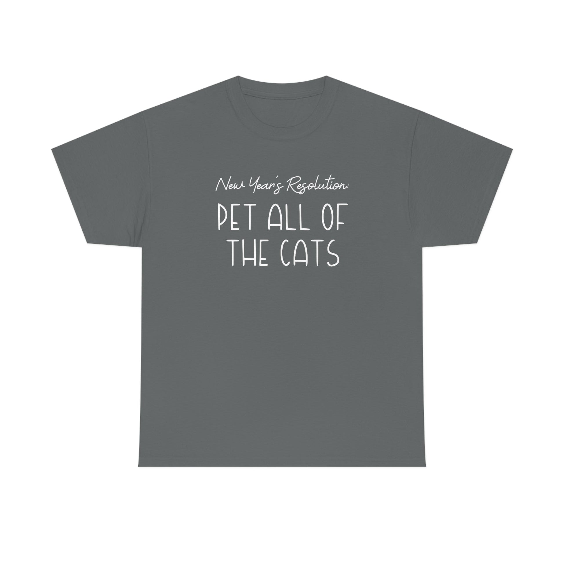 New Year's Resolution: Pet All Of The Cats | Text Tees - Detezi Designs-16296133548863346890