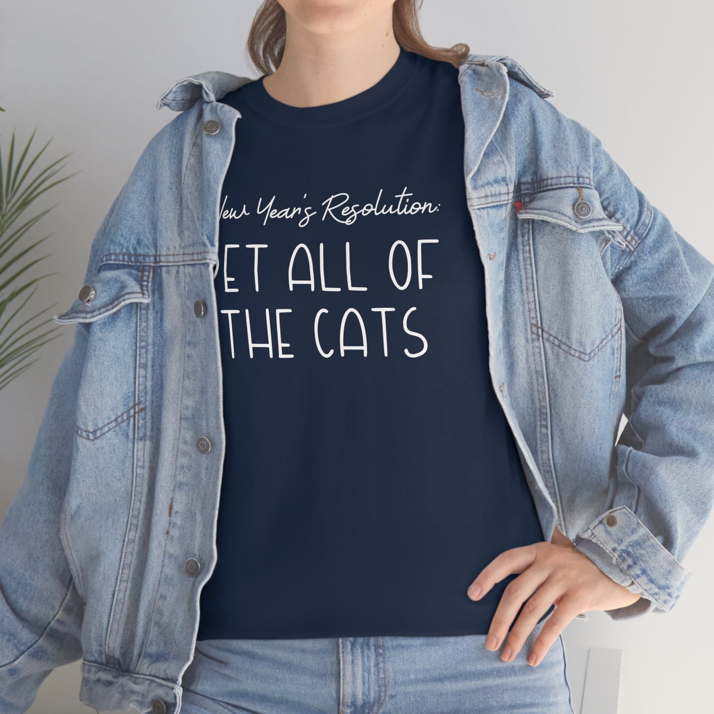 New Year's Resolution: Pet All Of The Cats | Text Tees - Detezi Designs-16296133548863346890