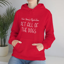 Load image into Gallery viewer, New Year&#39;s Resolution: Pet All Of The Dogs | Hooded Sweatshirt - Detezi Designs-30213608789639364819
