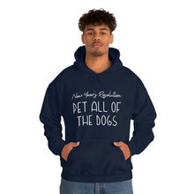 Load image into Gallery viewer, New Year&#39;s Resolution: Pet All Of The Dogs | Hooded Sweatshirt - Detezi Designs-54753683869073746678
